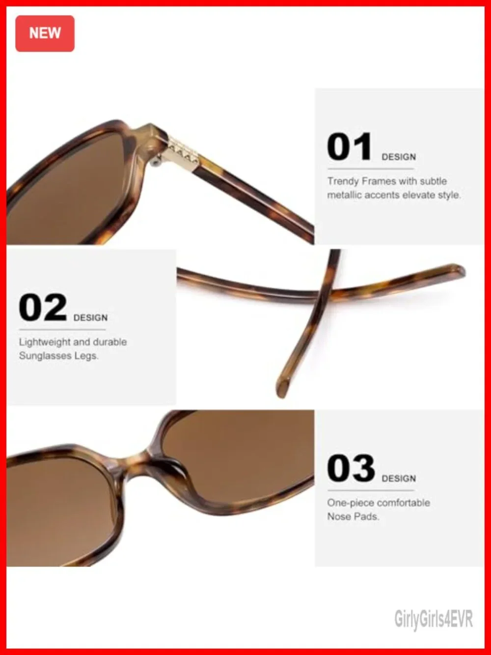 Trendy Rectangle Sunglasses Y2K Shades UV Protection